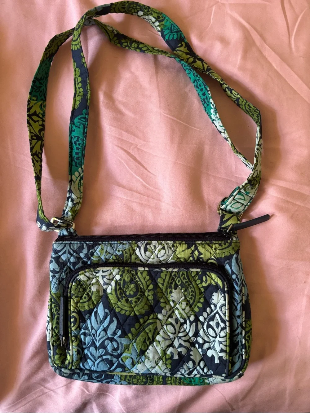Vera Bradley Caribbean Sea Little Crossbody Hipster Bag - 2007